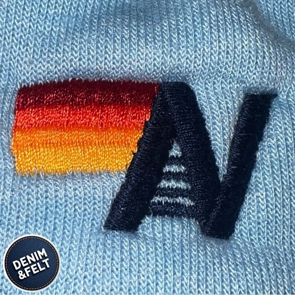 Aviator Nation Women’s Sky Blue Rainbow Rib Sweatpant/Joggers w/ Pockets| EUC🩵🌈 - Picture 9 of 15